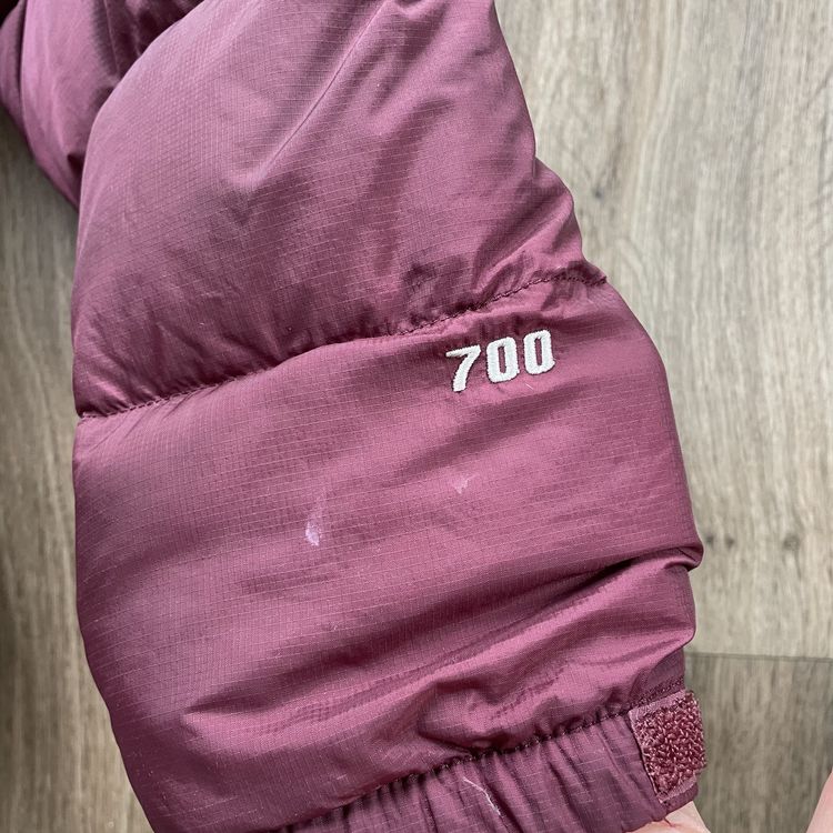 North Face 700 Maroon Puffer Jacket image 4